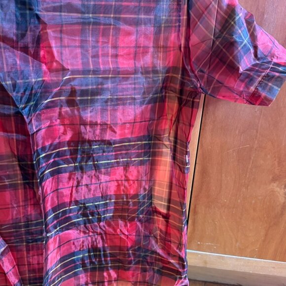 Marni Shear Plaid Short Sleeve Button Down (size 40) - Picture 8 of 10